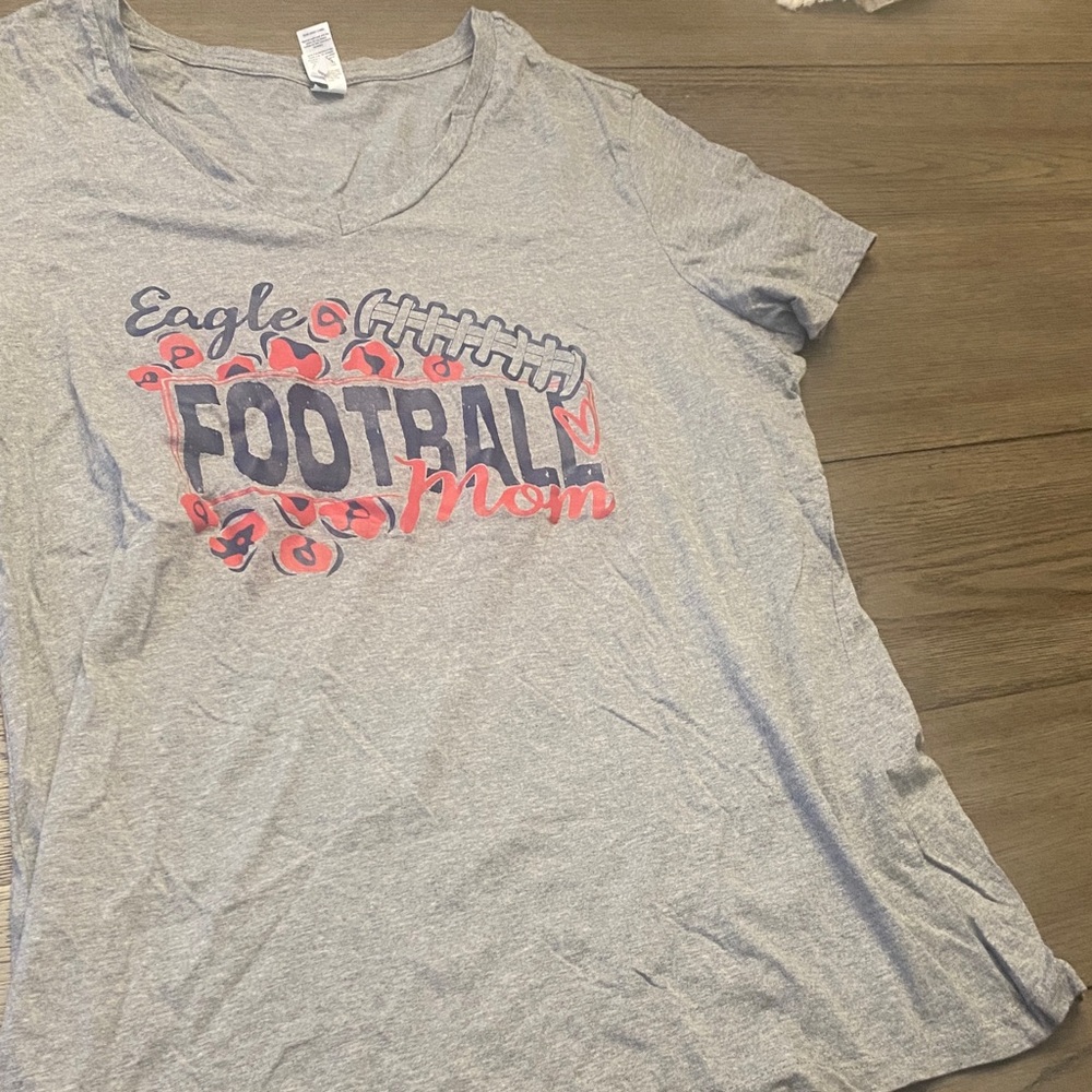 Allen Texas High School football Mom tshirt Heather Gray Crew Neck Tee - XL